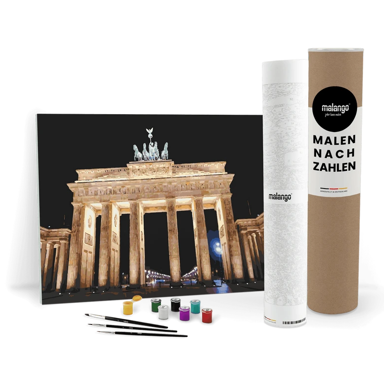 Malen nach Zahlen Leinwandbild - Brandenburger Tor  