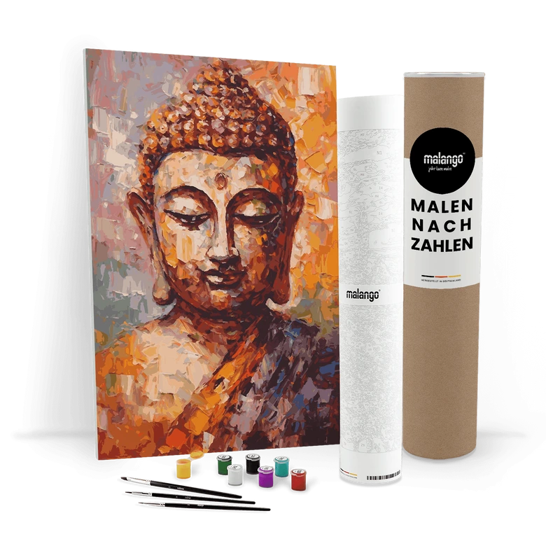 Malen nach Zahlen Leinwandbild - Buddha Balin  