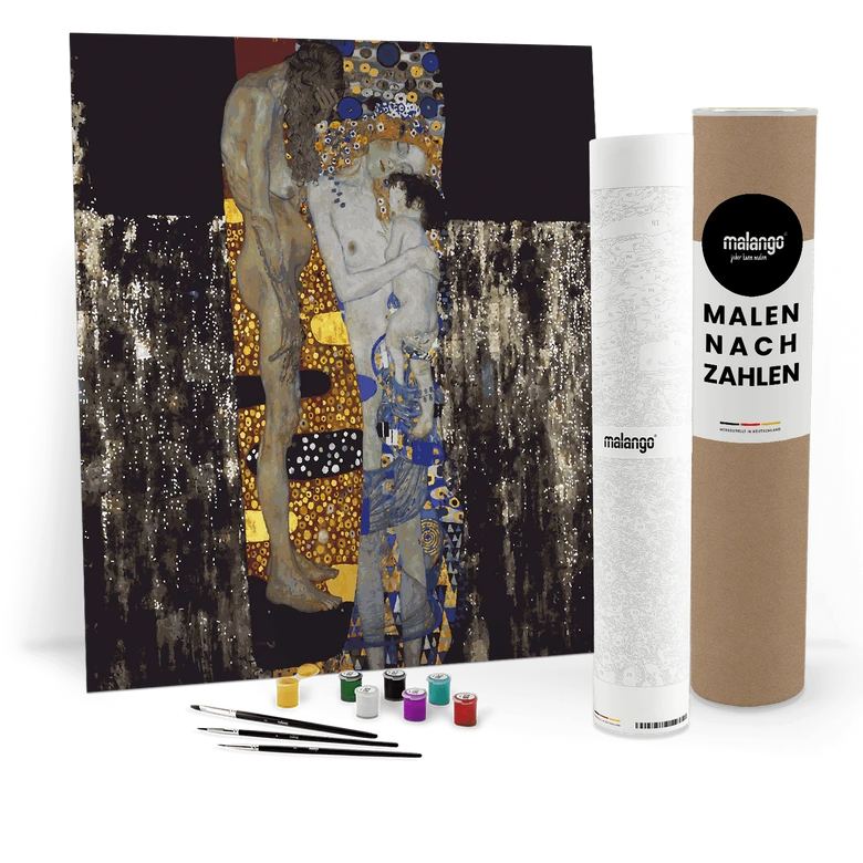 Malen nach Zahlen Leinwandbild - Klimt - Die drei Lebensalter  