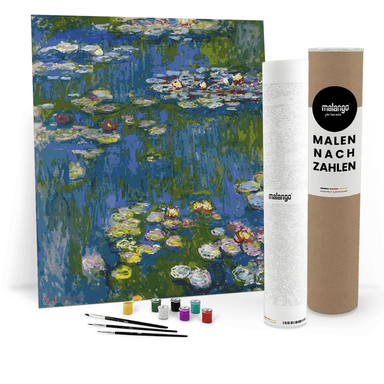 Malen nach Zahlen Leinwandbild - Monet - Seerosen - Water Lilies (1916)  