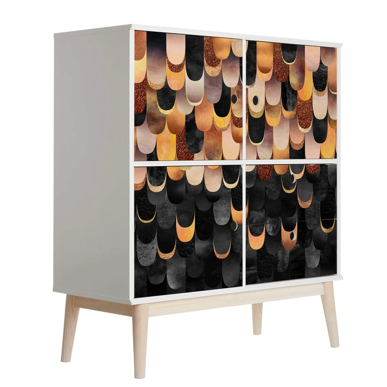 Plakfolie zelfklevend Fredriksson Copper Feathers 