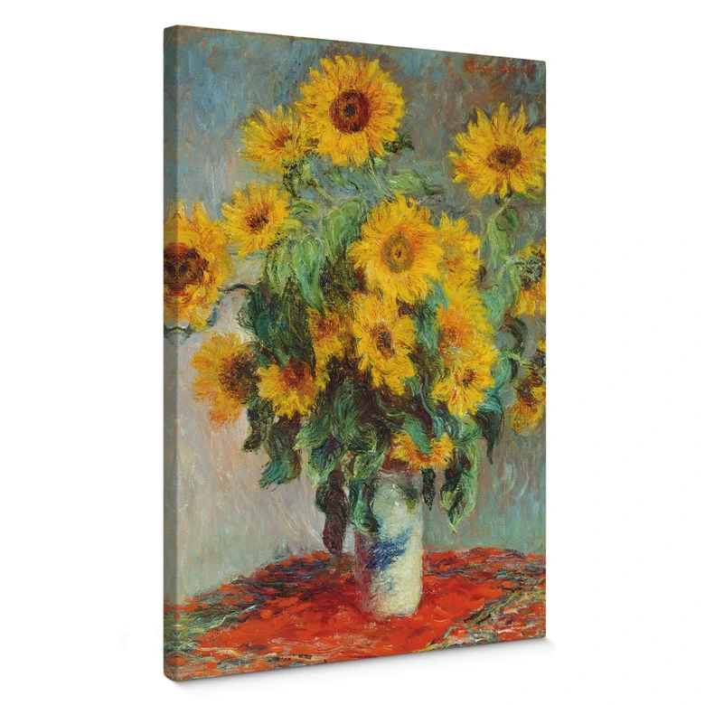 Leinwandbild Monet - Sonnenblumen 