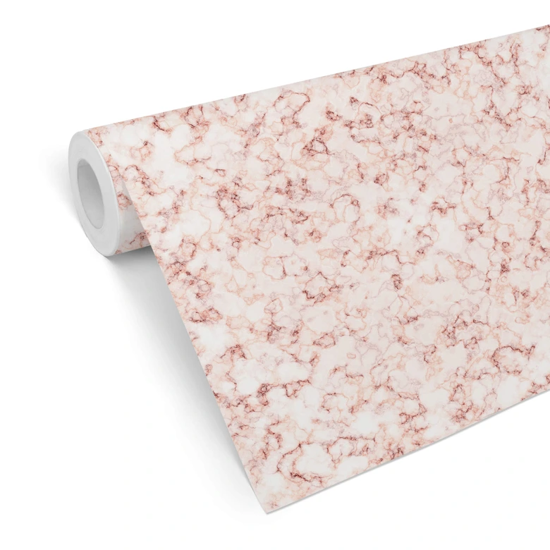 Papier peint à motifs - Marbre - rouge 
