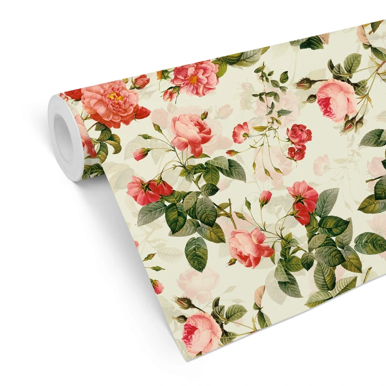 Papier peint à motifs UN Designs - Fleurs de pivoine 