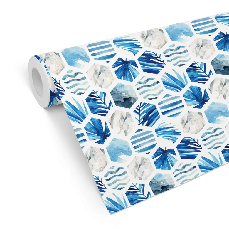 Patroonbehang Watercolour Waves 