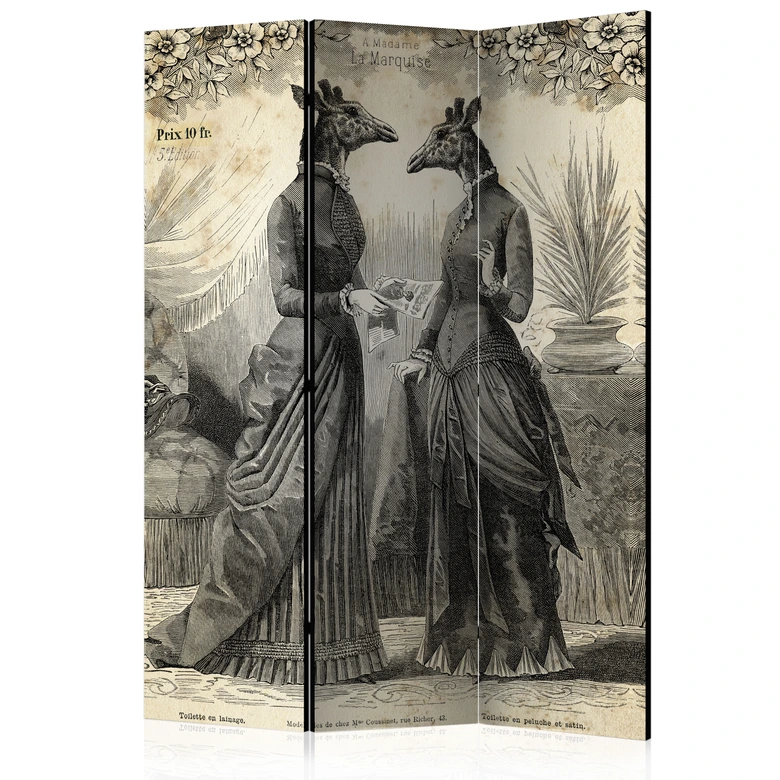 Paravent Séparation de pièce - Divertissement, 3 pièces 