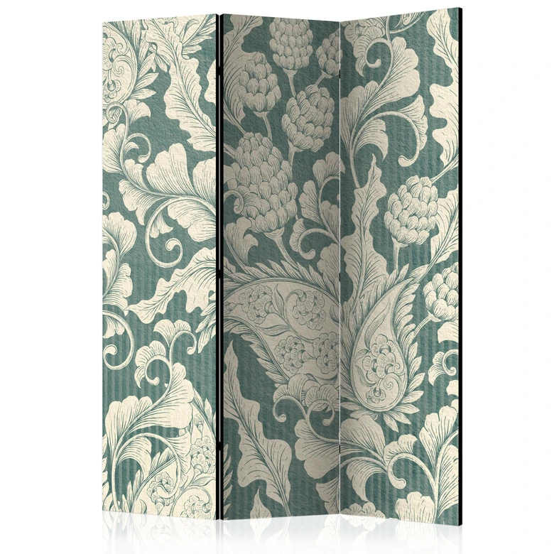 Paravent Séparation de pièce - Art des ornements en plâtre, 3 pièces 