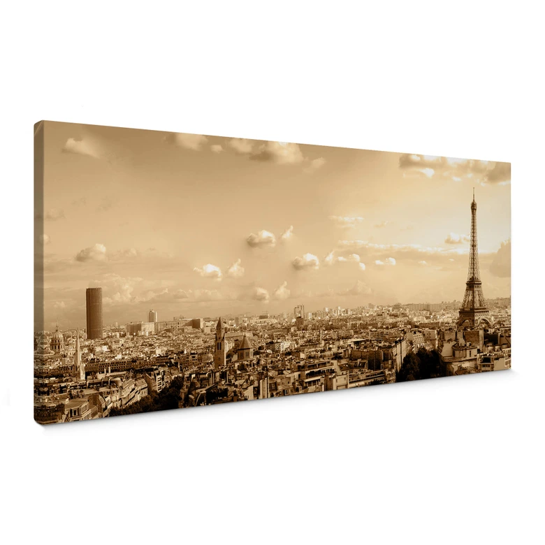 Leinwandbild Paris Skyline - Panorama 