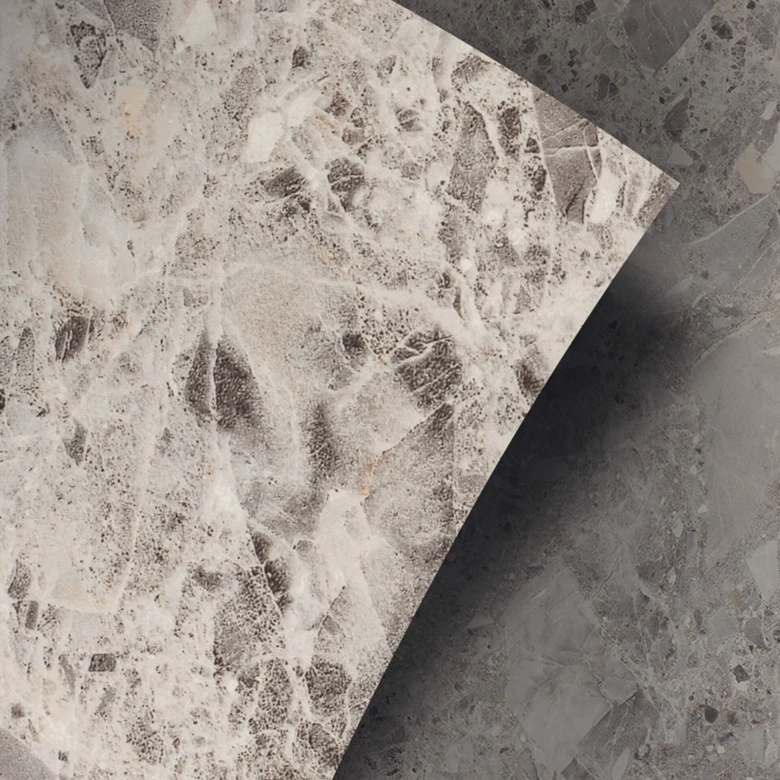 Self-adhesive film stone look, dark terrazzo - Furniture foil, kitchen splashback, bathroom foil, Tile sticker 