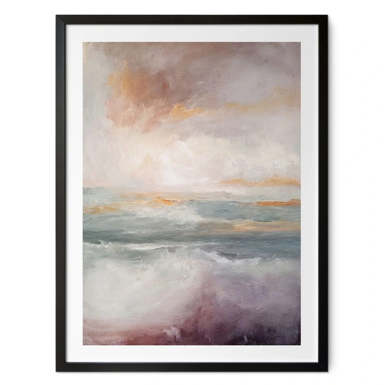 Poster Abstrakta vågor i skymningsljuset - Alpenglow Workshop 