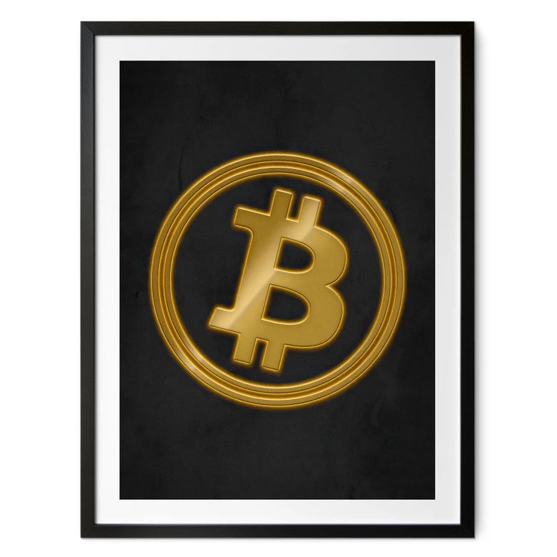 Poster Bitcoin Logo 