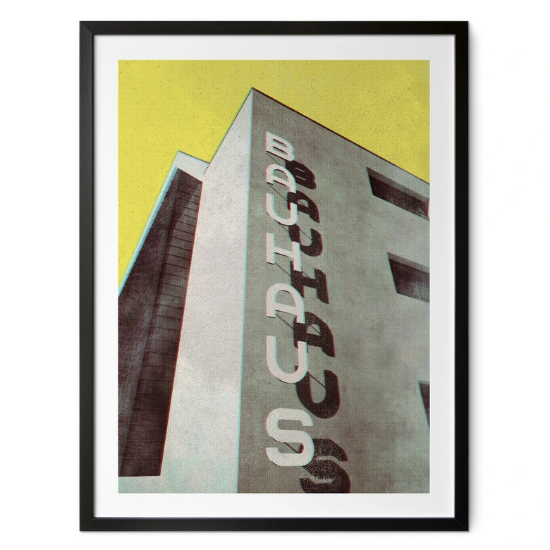 Retro Poster | Vintage Bauhaus Dessau Architektur - Blursbyai 