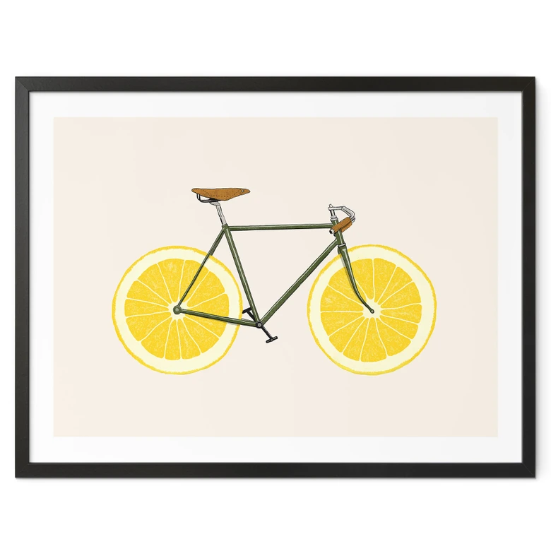 Poster Lemon Bicycle - Bodart 
