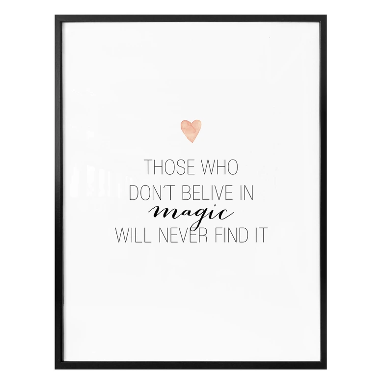 Poster Confetti & Cream - Believe in magic 