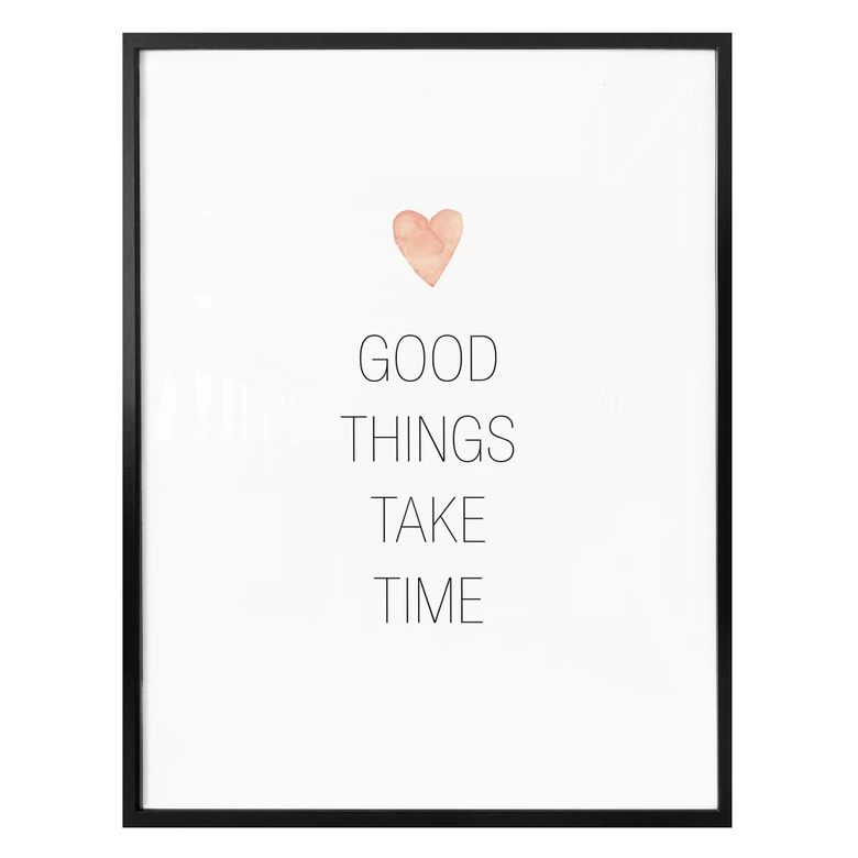 Póster Confetti & Cream - Las cosas buenas llevan su tiempo 