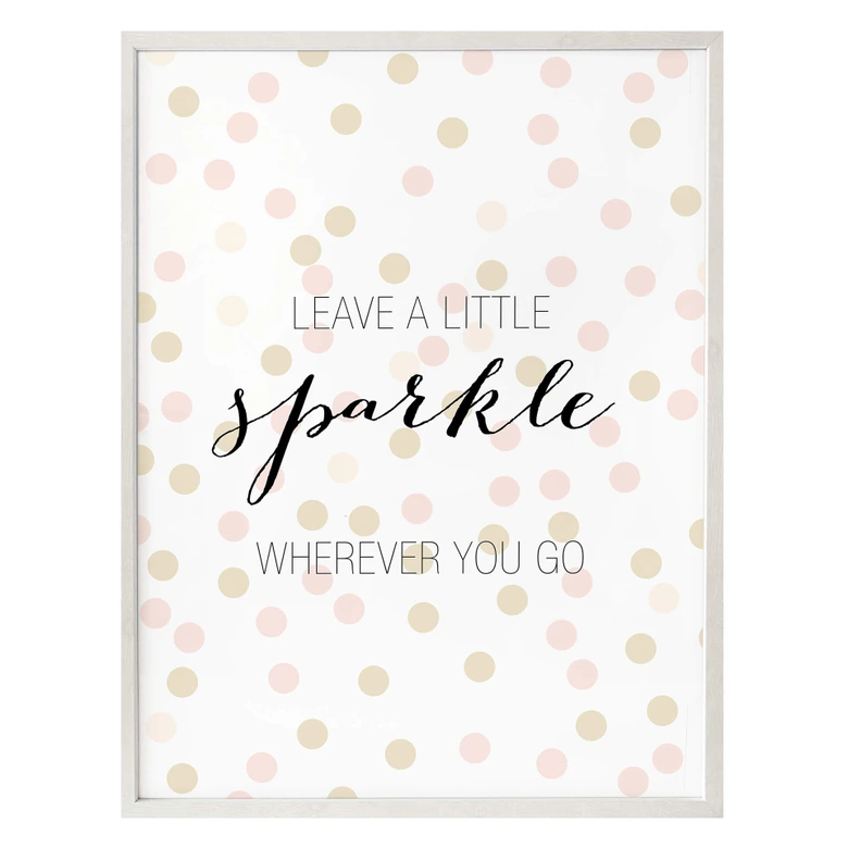 Poster Confetti & Cream - Leave a little sparkle wherever you go 