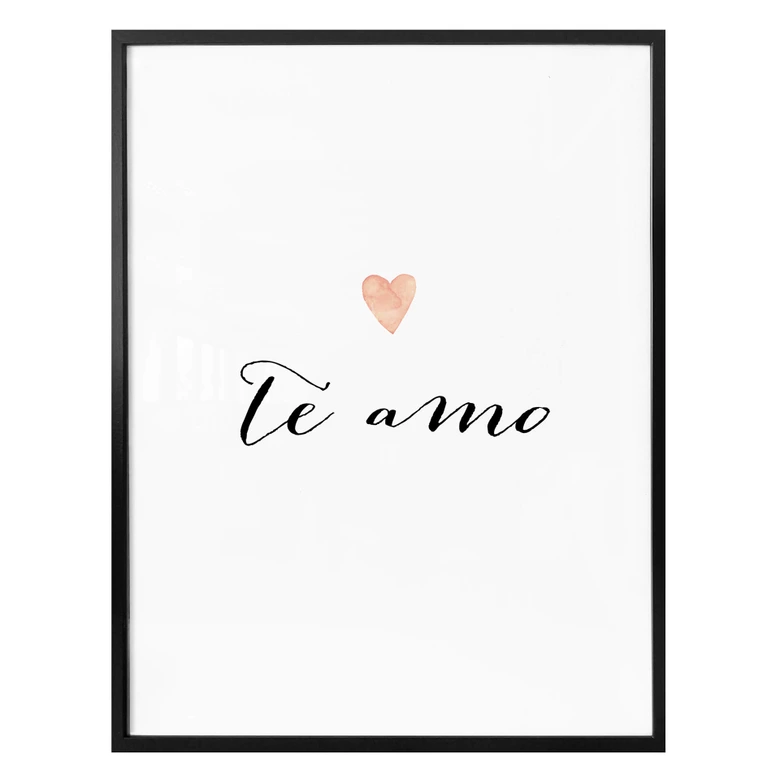 Poster Confetti & Cream - Te amo 