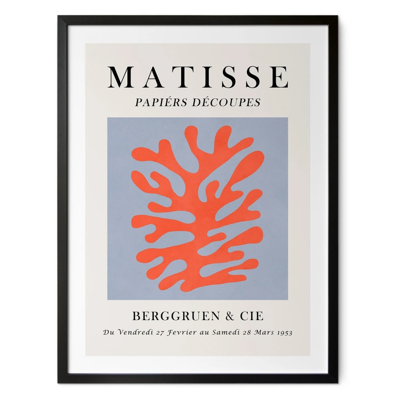 Poster Abstrakte Koralle im Matisse-Stil - Costa 