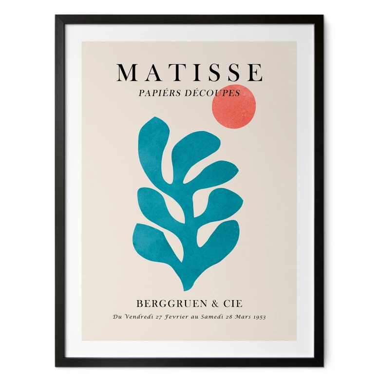 Poster utställning Paris 1953 i Matisse-stil - Costa 