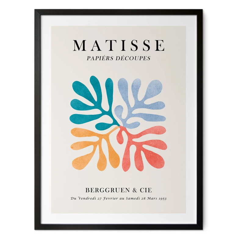 Póster estilo Matisse Papiers Découpés - Costa 