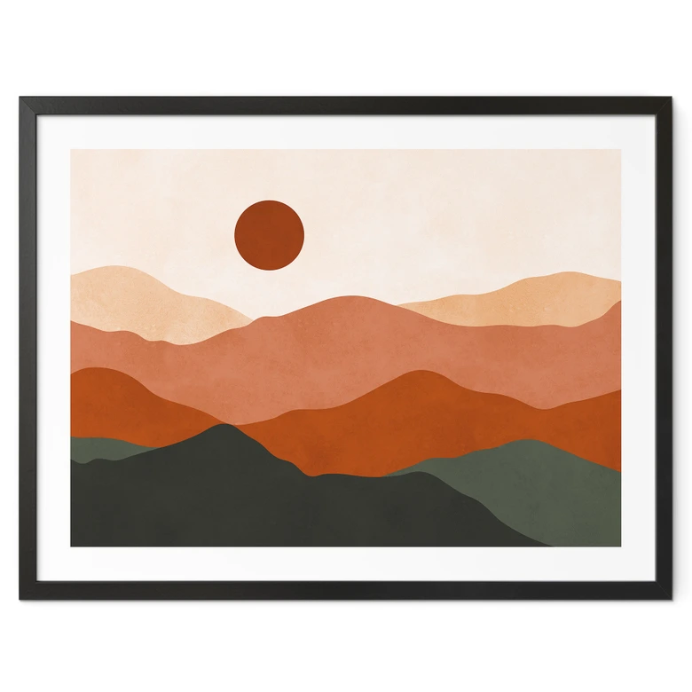 Poster Mjuka kullar i kvällssolen - Costa 