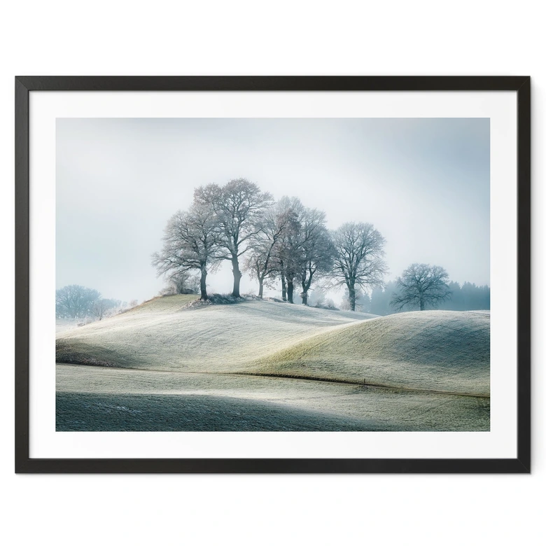 Poster Frostige Hügellandschaft - Eisenmann 