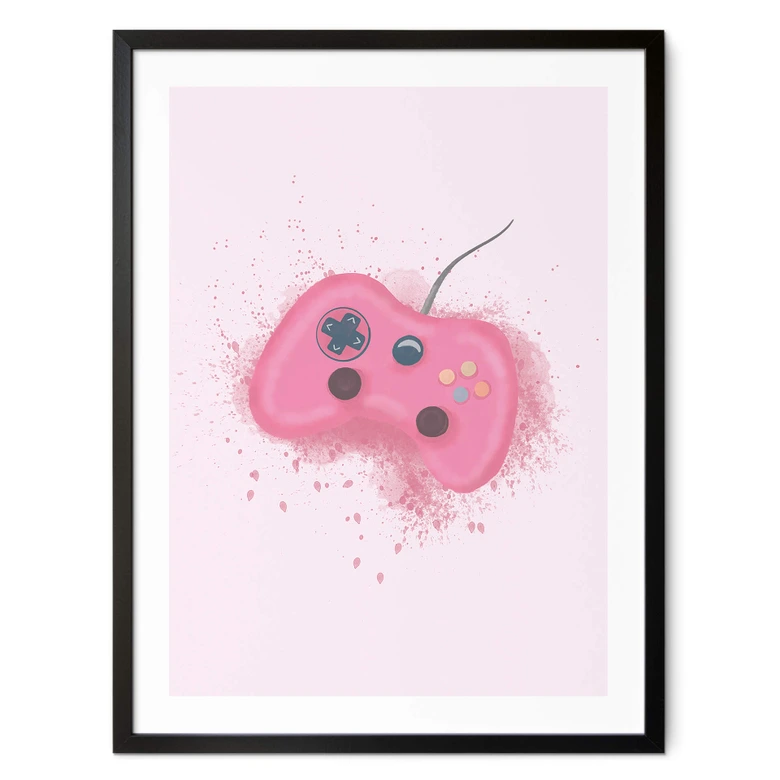 Poster Eleonora - Pink Gaming Controller 