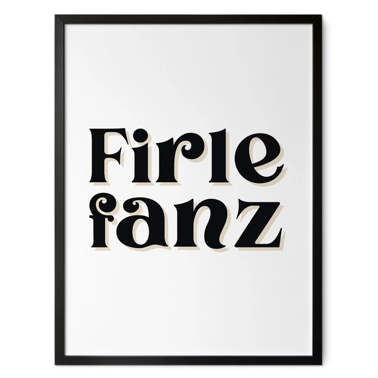 Typografie Poster Firlefanz 