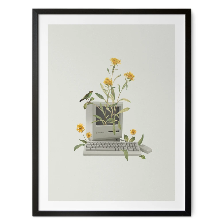 Poster Vintage Botanik-Computer - Frida Floral Studio 
