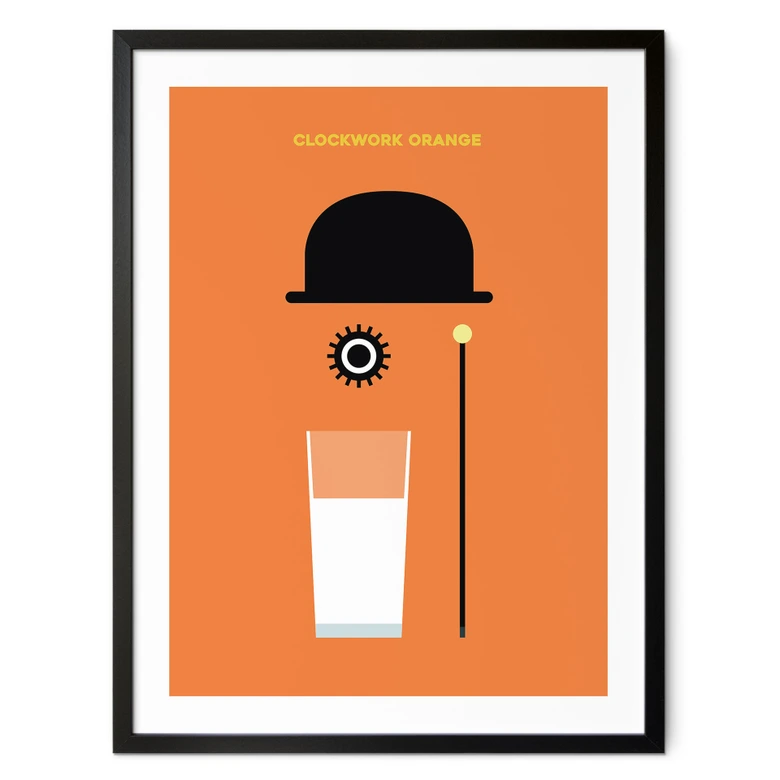Plakat Inspireret af filmen "Clockwork Orange" - Gomes 