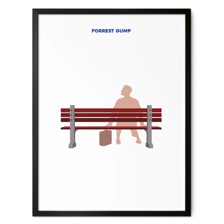 Filmposter Inspiriert vom Film "Forrest Gump" - Gomes 