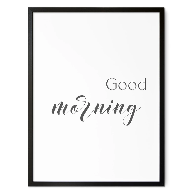 Typografie-Poster Good morning 