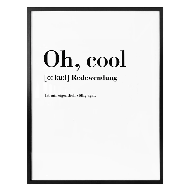 Poster Grammatik - Oh, cool 