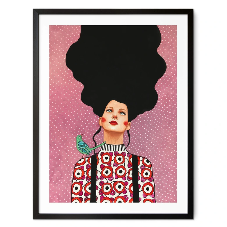 Poster kvinna med tandställning - Hülya 