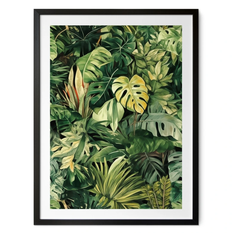 Poster med djungelväxter - Jaszke 