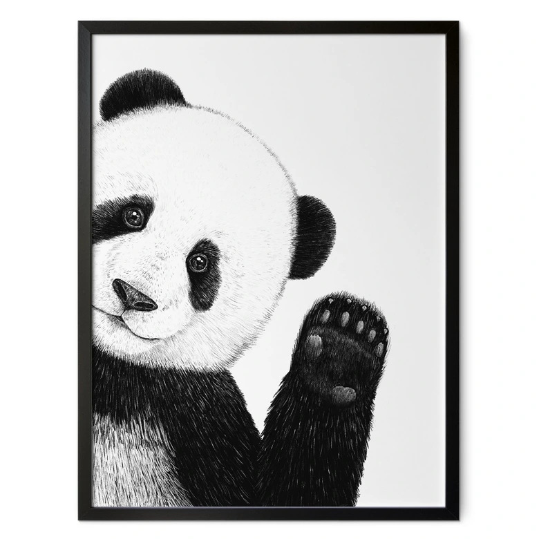 Póster Panda ondulante - Korenkova 