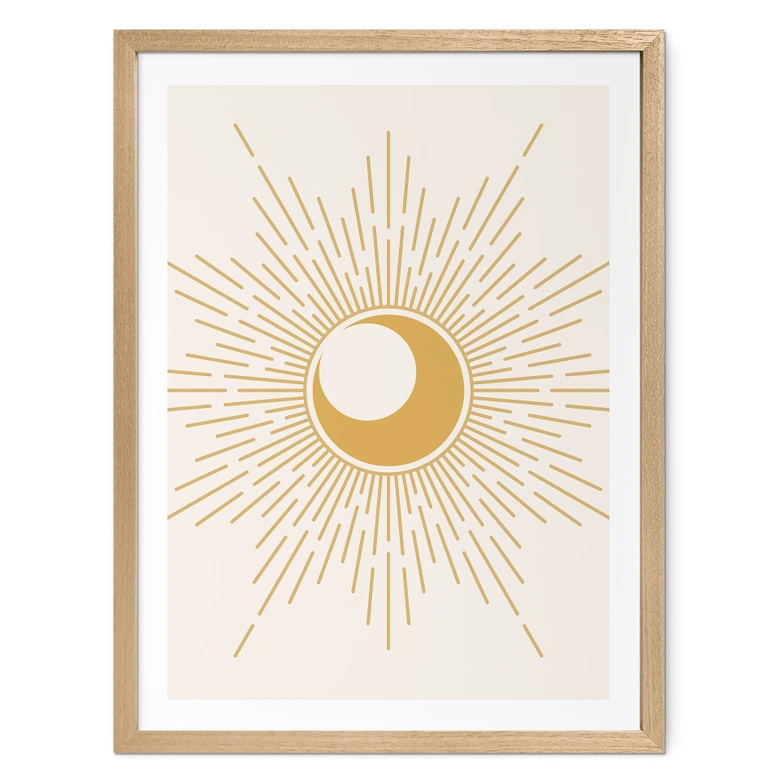 Poster Goldene Sonnenstrahlen - KsanaKalpa 