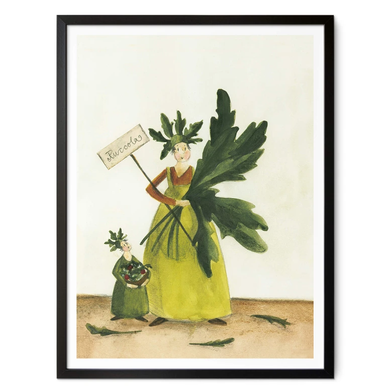 Poster Leffler - Ruccolamädchen 