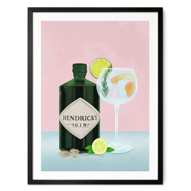 Poster Gin Tonic Cocktail - Lizde 
