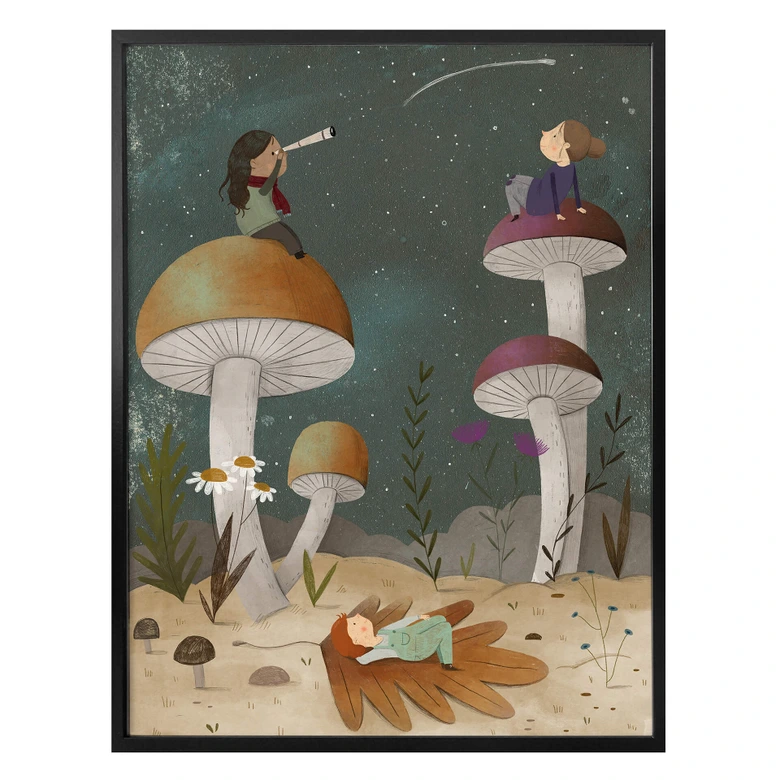 Poster Loske - Etoiles dans le ciel 