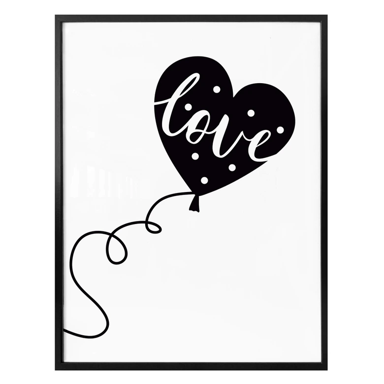 Poster Love balloon 