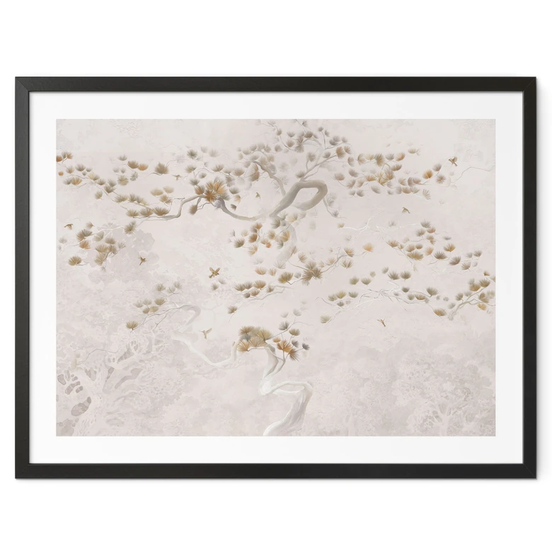 Poster mit Bäumen - Elegante Kiefer im asiatischen Stil - Ms Tiff 