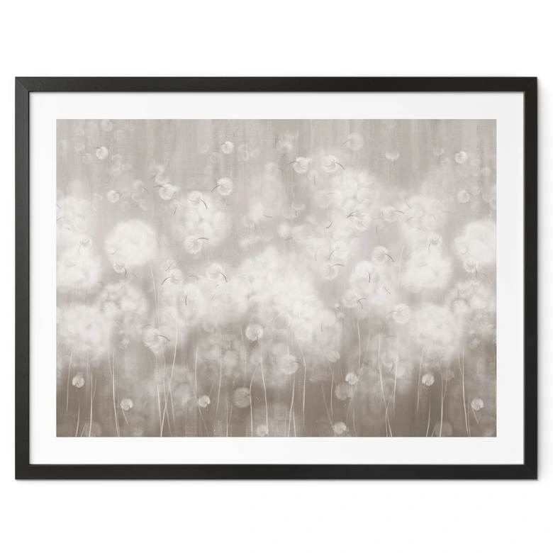 Blumen-Poster Pusteblumen Traum in Beige - Ms Tiff 
