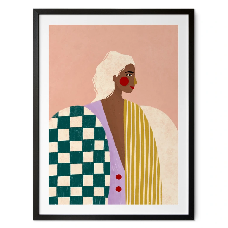 Poster Femme en motifs une icône moderne Müller