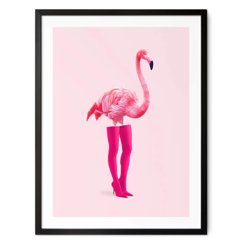 Poster Flamingo pink - Pozdniakov - Flaminciaga 