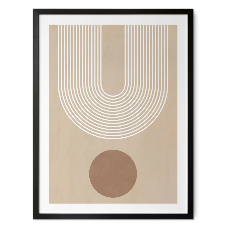 Poster Abstrakte Geometrie in Balance - Ristova 