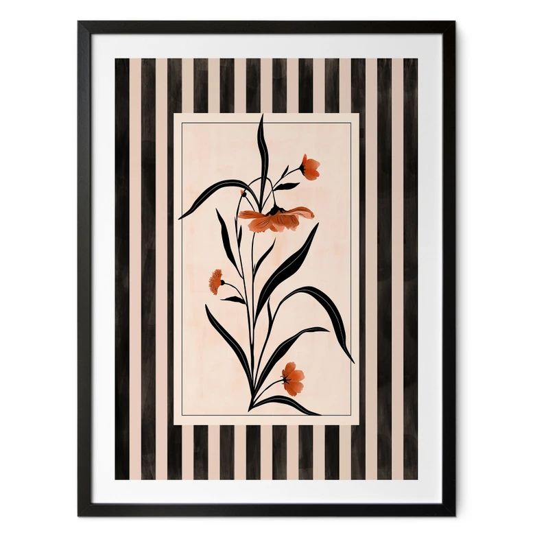 Poster Dance of leaves and flowers - Ristova 