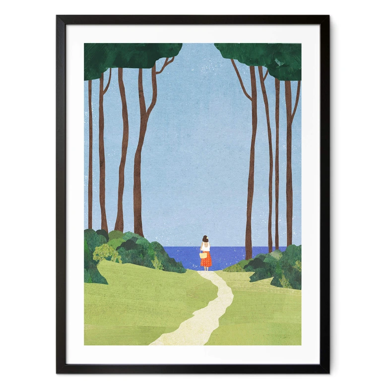 Poster Promenad med havsutsikt - Rivers 