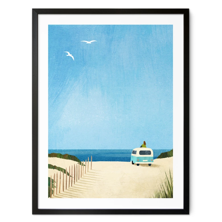 Poster Life in a Van - Vacances à la mer - Rivers 