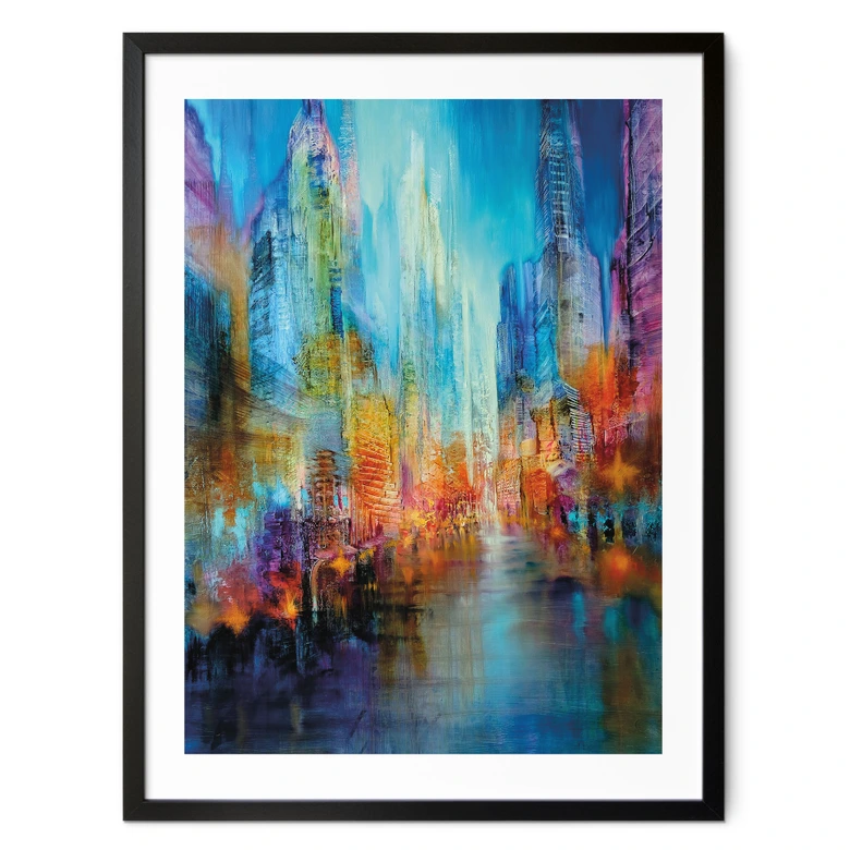 Poster Ville abstraite - Schmucker 